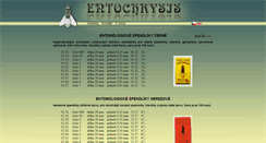 Desktop Screenshot of entochrysis.cz