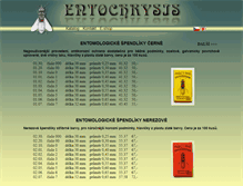 Tablet Screenshot of entochrysis.cz